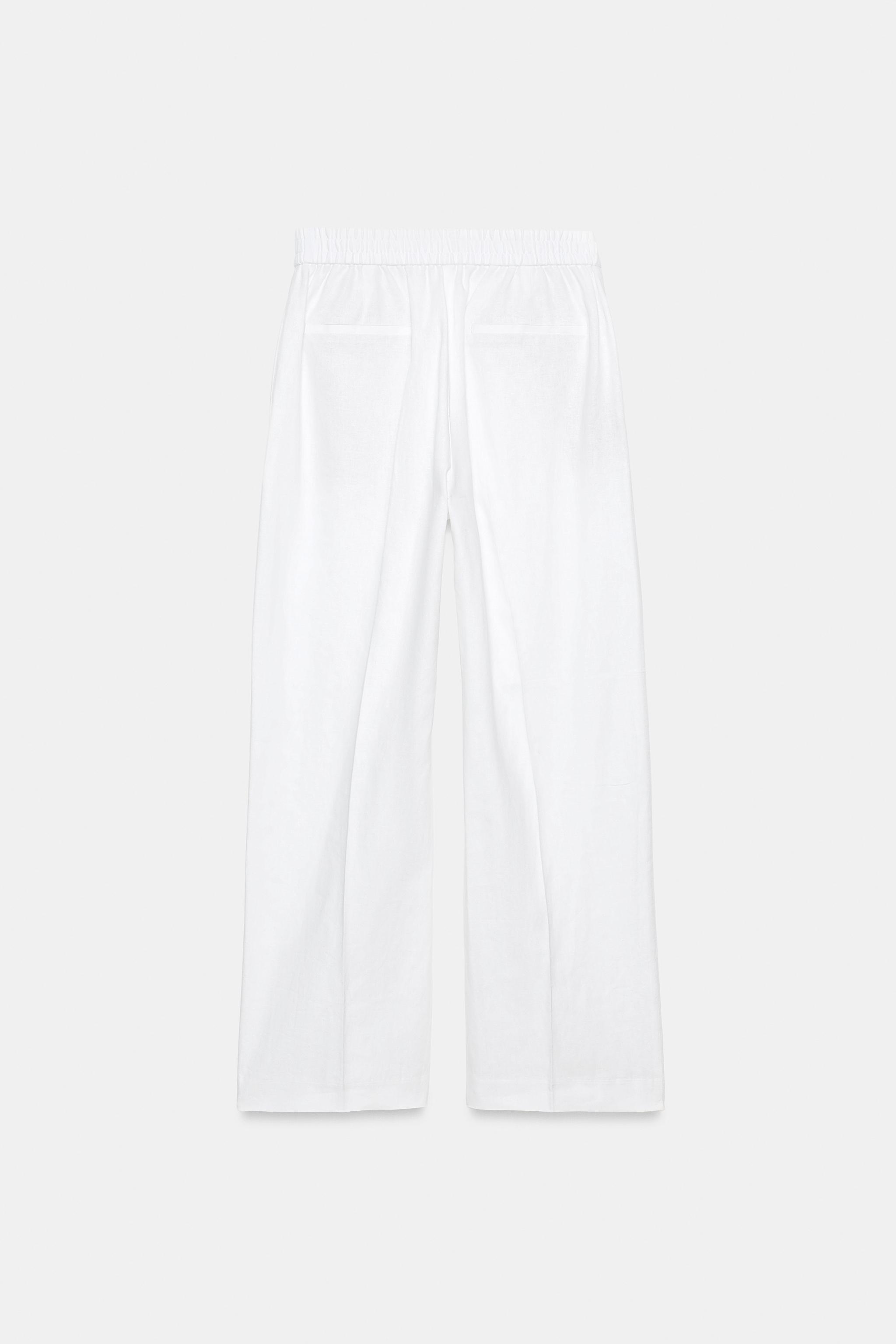 LINEN STRAIGHT LEG PANTS